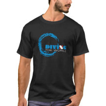Zambulliéndose el mundo, camiseta del buceo con
