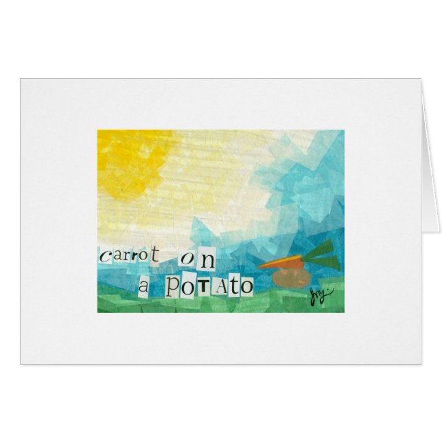 Zanahoria en una patata (Anverso (Horizontal))