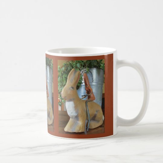 ¡Zanahoria que monta un conejito - paz! Taza De Café
