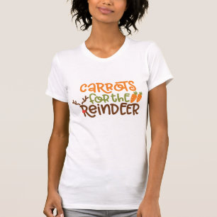 Zanahorias de la camiseta de las mujeres renas - F
