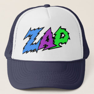 ZAP el gorra azul, la púrpura y el verde