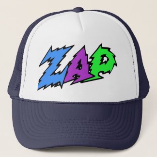 ZAP el gorra azul, la púrpura y el verde