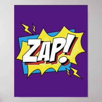 ¡Zap! Electricidad de la acción cómica del arte po