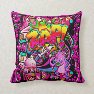Zap la almohada de tiro extranjera rosada