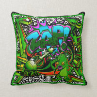 Zap la almohada de tiro extranjera verde