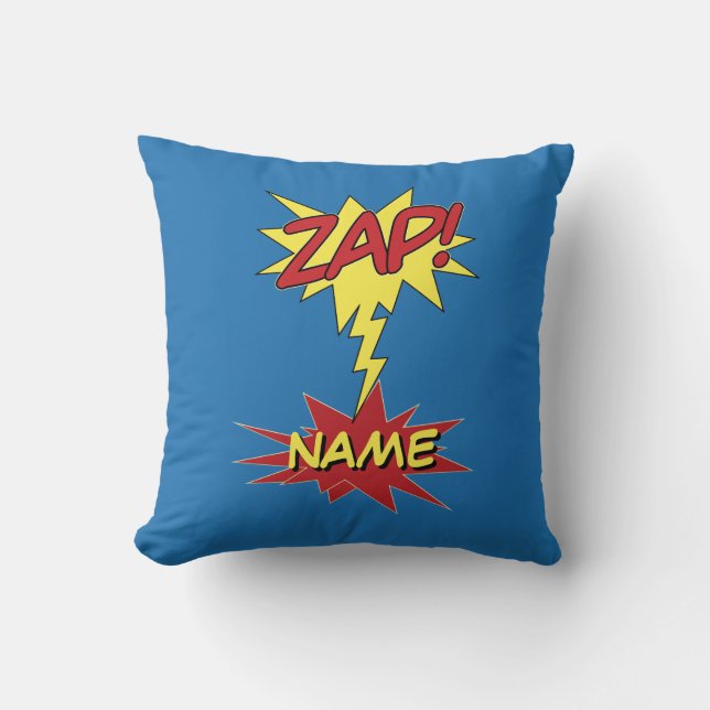 ZAP! personalizado tirando almohada (Anverso)