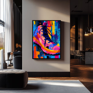 Zapatilla de Geometría Expresionista, Arte Calleje