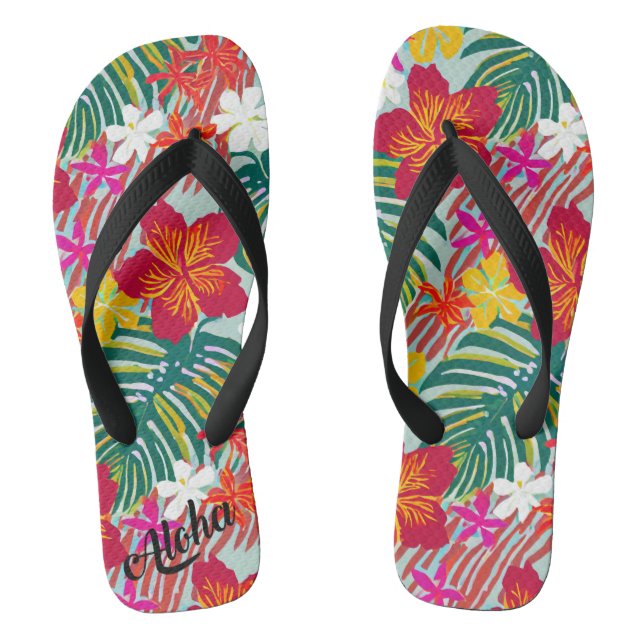 Zapatillas de impresión Aloha - chanclas (Plantilla)