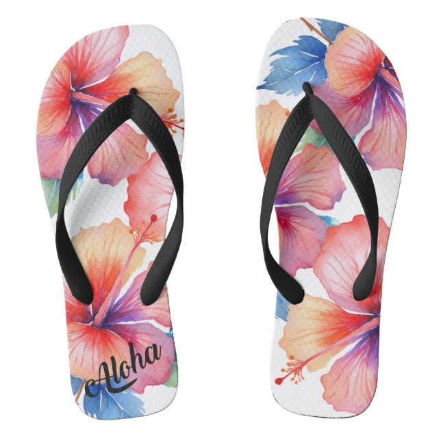 Zapatillas de impresión Aloha - chanclas (Plantilla)