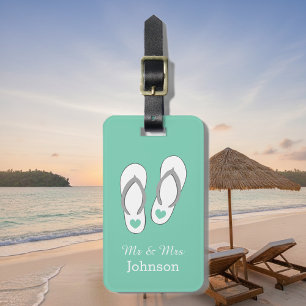 Zapatillas de playa verde menta etiquetas de equip