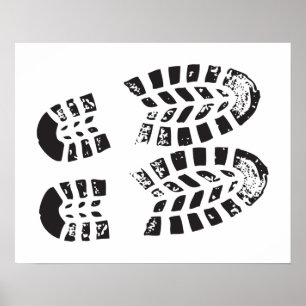 Zapatillas Negro y Blanco Impresión