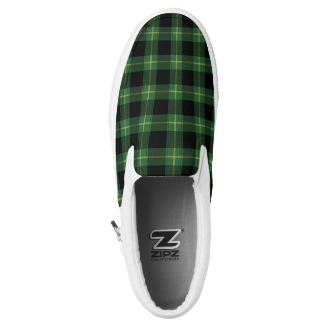 Zapatillas Slip-On Otoño verde de la caída del modelo de la tela (Parte superior del zapato izquierdo)