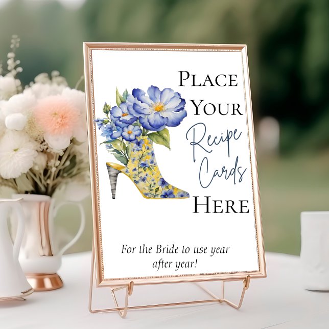 Zapato de tacón alto coloca tu tarjeta de receta a (Subido por el creador)