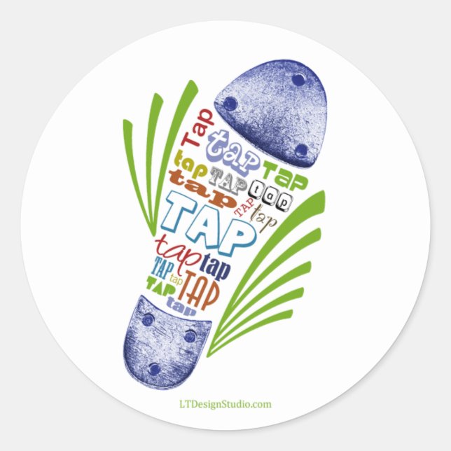 Zapato del golpecito - pegatinas (Anverso)