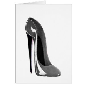 Zapato gris del estilete