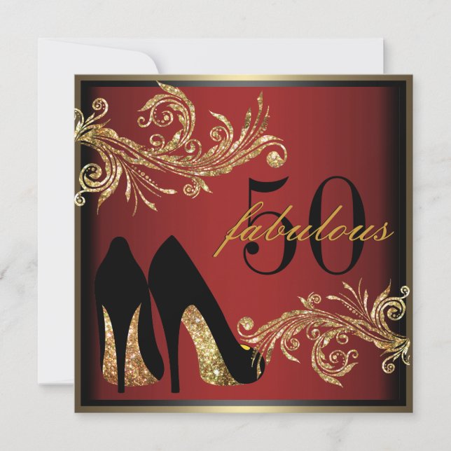 Zapatos bailarines - Fabulosa invitación a los 50  (Anverso)