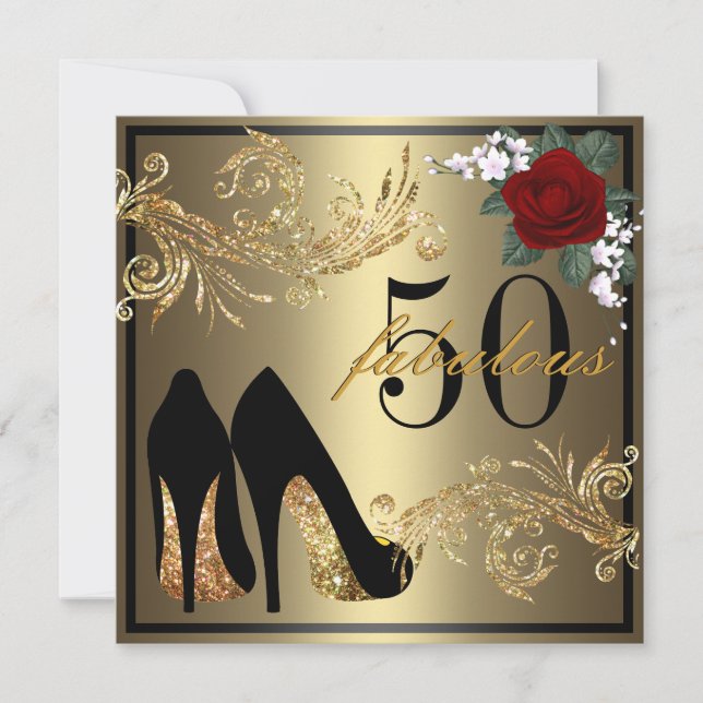 Zapatos bailarines - Fabulosa invitación a los 50  (Anverso)