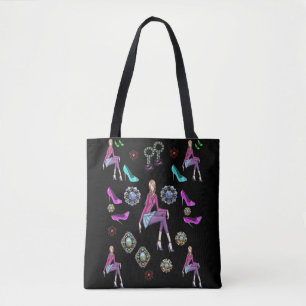 zapatos con bolsos de algodón