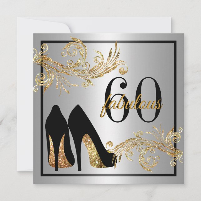 Zapatos de baile - Fabulosa invitación a los 60 añ (Anverso)