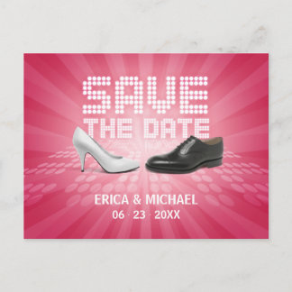 Zapatos de boda - Tarjeta postal de aviso