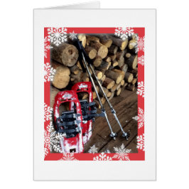 ¡Zapatos de nieve cansados! Tarjeta pequeña