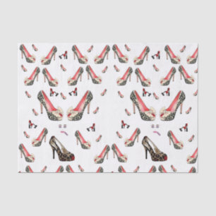 Zapatos de papel de tejido decorativo