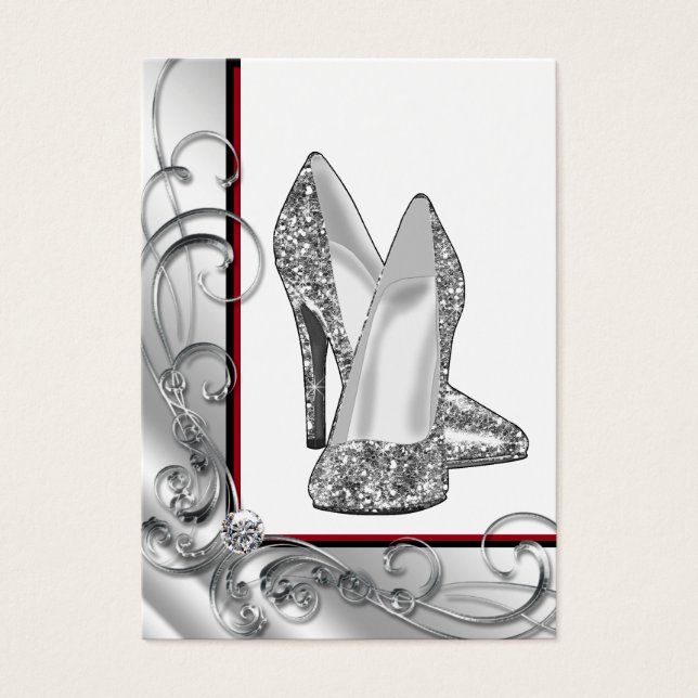 Zapatos de tacón alto con brillo (Frente)