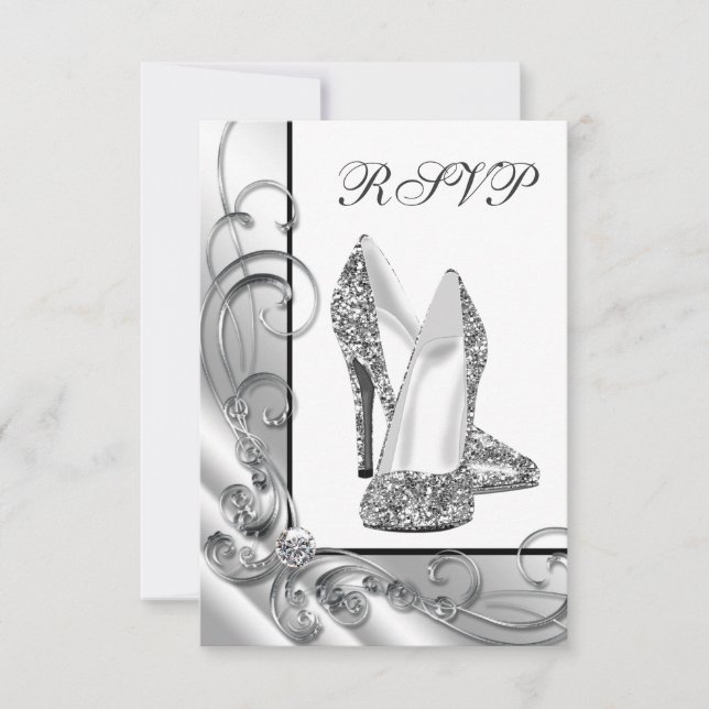 Zapatos de tacón alto con purpurina RSVP (Anverso)