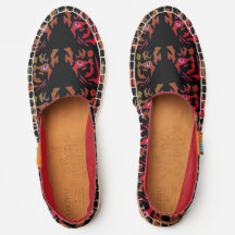 Zapatos de tela afridrilles de tigre rojo y Naranj