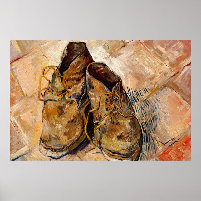 Zapatos de Van Gogh Pintura de arte (Frente)