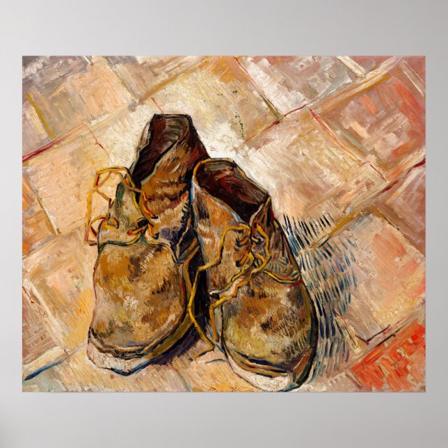 Zapatos de Van Gogh Pintura de arte (Frente)