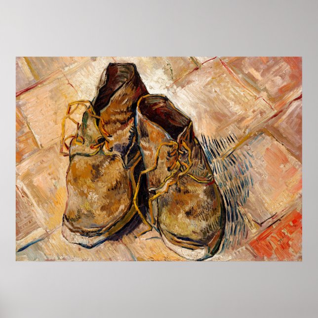 Zapatos de Van Gogh Pintura de arte (Frente)