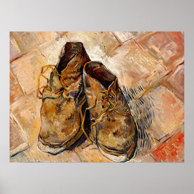 Zapatos de Van Gogh Pintura de arte (Frente)