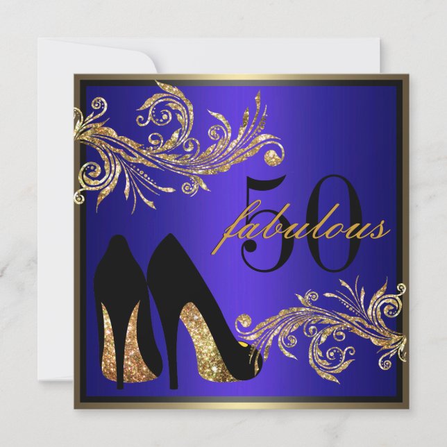 Zapatos del baile - 50.a invitación fabulosa del (Anverso)