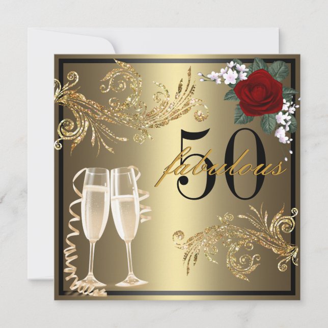 Zapatos del baile - 50.a invitación fabulosa del (Anverso)