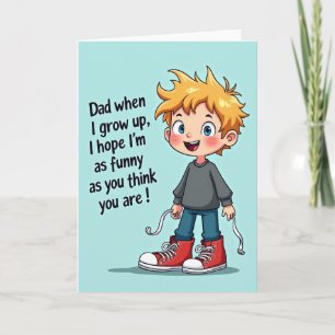 Zapatos divertidos para el Día del Padre tarjeta