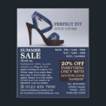 Zapatos femeninos, publicidad en la tienda de ropa<br><div class="desc">Zapatos para mujeres,  Tienda de ropa para mujeres volantes publicitarios por la tienda de tarjetas de visita.</div>