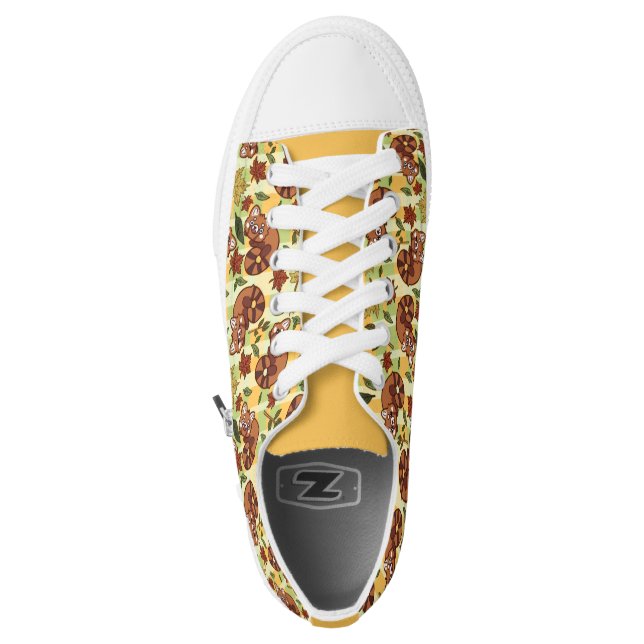 Zapatos frondosos de la panda roja (Parte superior del zapato izquierdo)