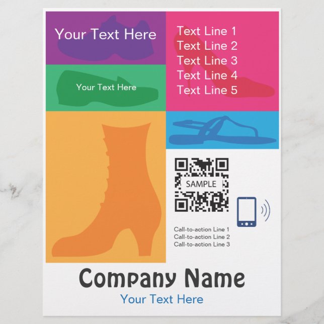 Zapatos minoristas de plantilla de volante (Frente)