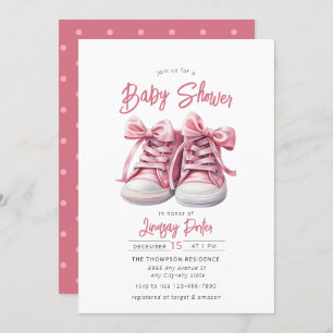 Zapatos para bebés Invitación a Baby Shower de C