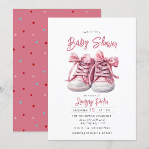 Zapatos para bebés   Invitación a Baby Shower de C
