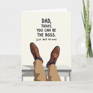 Zapatos relajantes del Día del Padre Tarjeta
