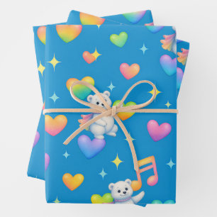 Zarah el oso polar bailarín   Papel de regalo