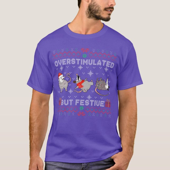 Zarigüeya Festiva Pero Sobrestimulada Suéter Feo C (Anverso)
