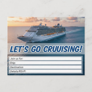 ¡Zarpemos! Invitación de crucero