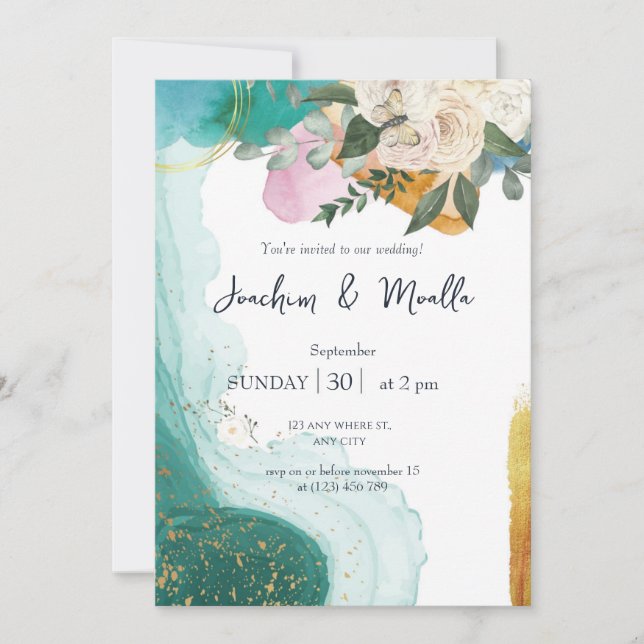 zazzle invitación a boda (Anverso)