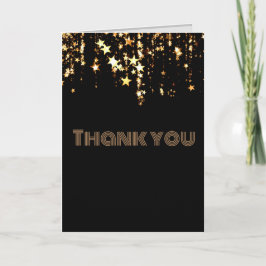 Zazzle oro star doblado tarjeta de agradecimiento