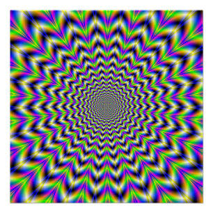 Zazzle Perfect Poster Estrella psicodélica