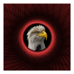 Zazzle Perfect Poster Tejido marco de ventana rojo