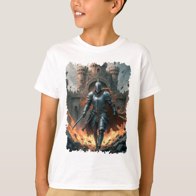ZAZZLE: Tienda camiseta de guerrero diseños en lín (Anverso)